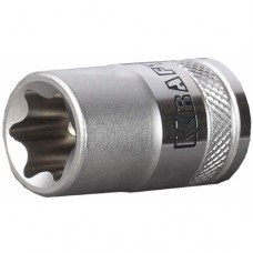 Торцовая головка Kraftool industrie qualitat, cr-v, внешний torx, хромосатинированная, 1/2, е 20